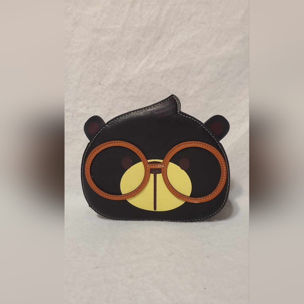 teddy bear with glasses purse crossbody
